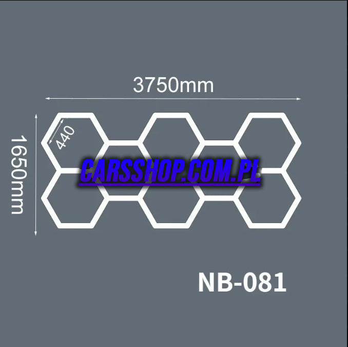 Lampy LED Hexagon do garażu, studia