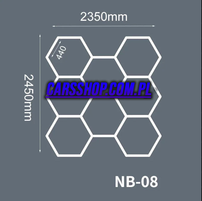 Lampy LED Hexagon do garażu, studia