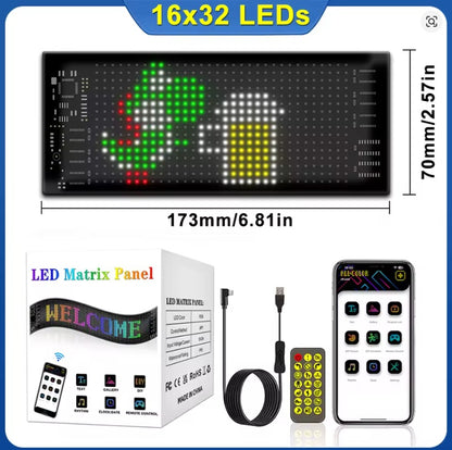 Pasek Led Matrix Pixel Bluetooth do samochodu