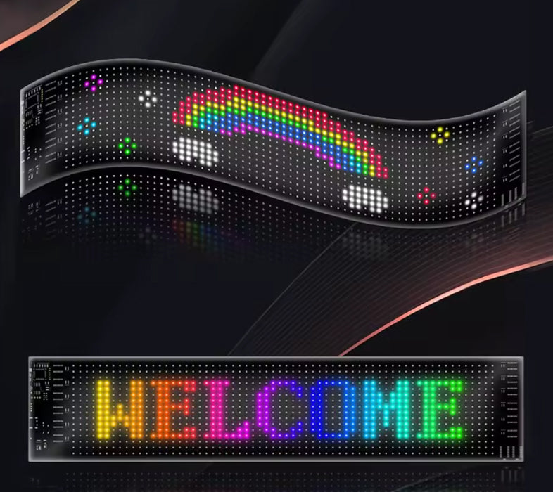 Pasek Led Matrix Pixel Bluetooth do samochodu