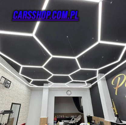 Lampy LED Hexagon do garażu, studia